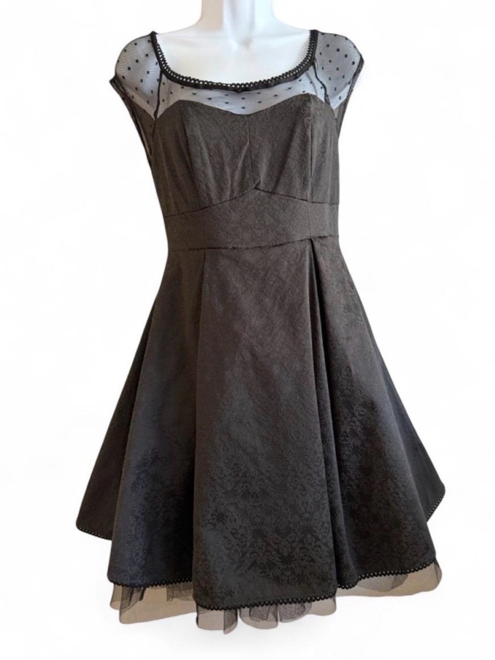 Hot Topic  villain Black  Fit & Flare Mini Dress